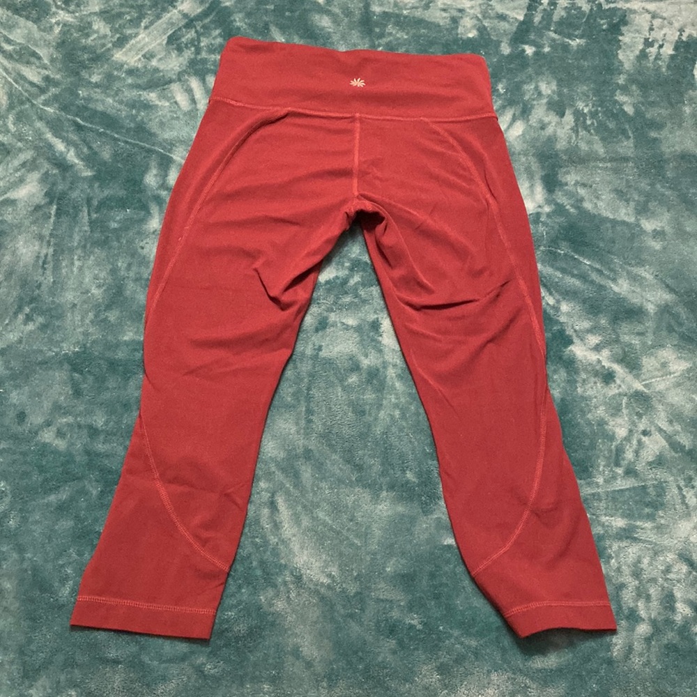 maroon athleta leggings